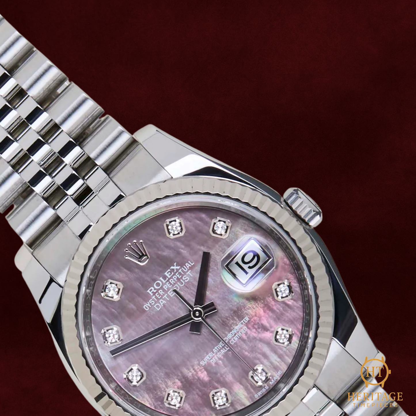Rolex Datejust 36 ‘Tahitian Mother of Pearl Diamond Dial, Jubilee’ – Reference 116234 (2019)