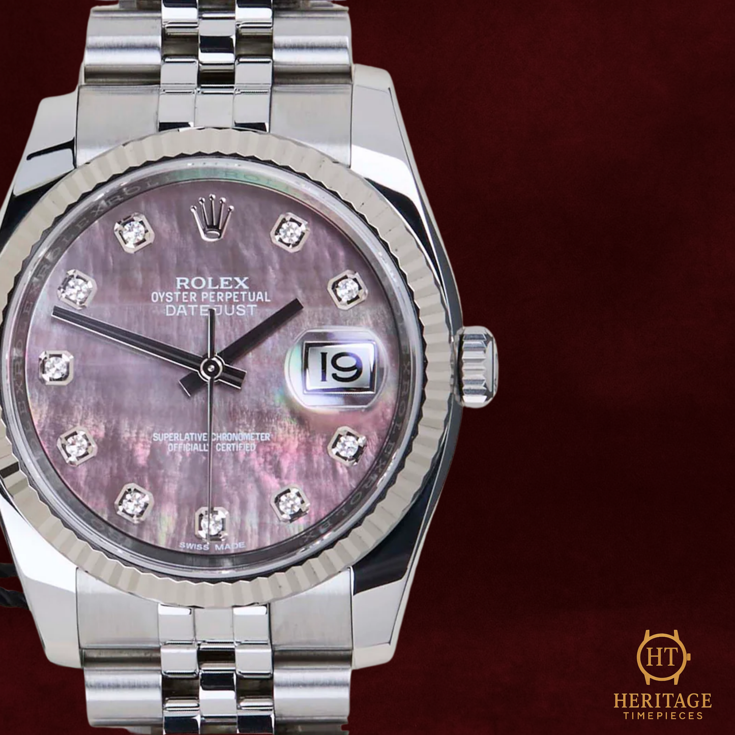 Rolex Datejust 36 ‘Tahitian Mother of Pearl Diamond Dial, Jubilee’ – Reference 116234 (2019)
