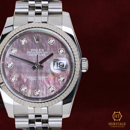 Rolex Datejust 36 ‘Tahitian Mother of Pearl Diamond Dial, Jubilee’ – Reference 116234 (2019)