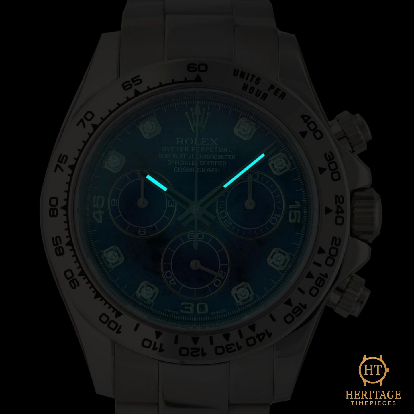 Rolex Cosmograph Daytona ‘White Gold – Sodalite Diamond Dial’ – Reference 116509 (2008 / Factory Revision 2022)