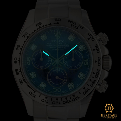 Rolex Cosmograph Daytona ‘White Gold – Sodalite Diamond Dial’ – Reference 116509 (2008 / Factory Revision 2022)