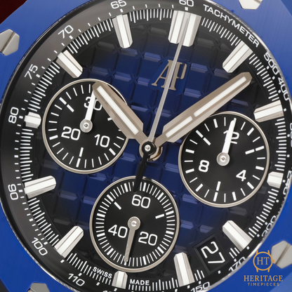 Audemars Piguet Royal Oak Offshore ‘Blue Dial – Black Ceramic’ – Reference 26420CE.OO.A043VE.01