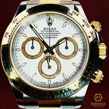 Rolex Daytona Cosmograph ‘White Dial, Yellow Gold & Steel’ – Reference 126503 (2023)