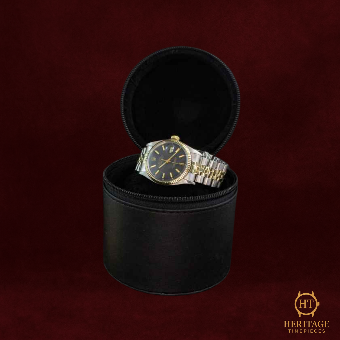 Rolex Datejust 36 ‘Black Dial – Steel & Yellow Gold’ – Reference 1601 (1968)