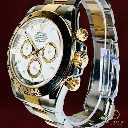 Rolex Daytona Cosmograph ‘White Dial, Yellow Gold & Steel’ – Reference 126503 (2023)