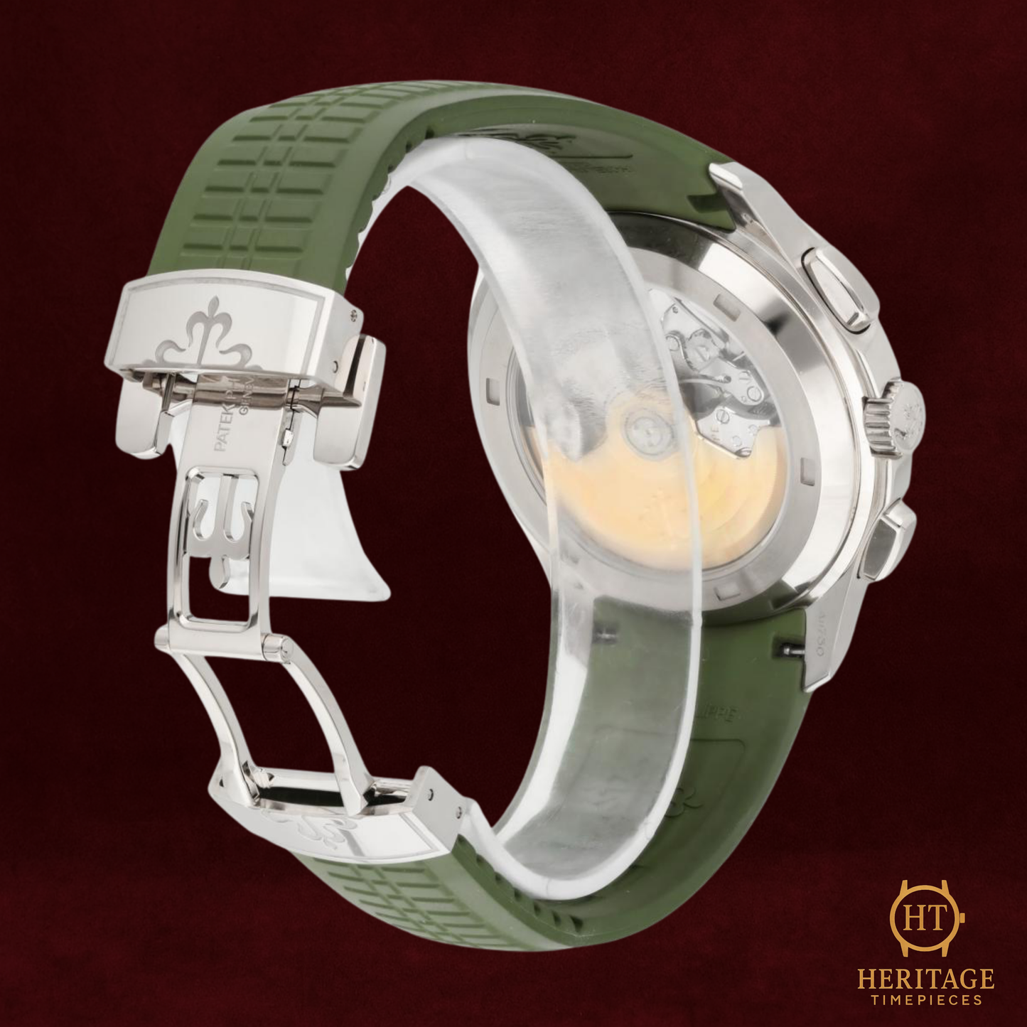 Patek Philippe Aquanaut Chronograph ’White Gold Khaki Green’ – Reference 5968G-010 (2021)