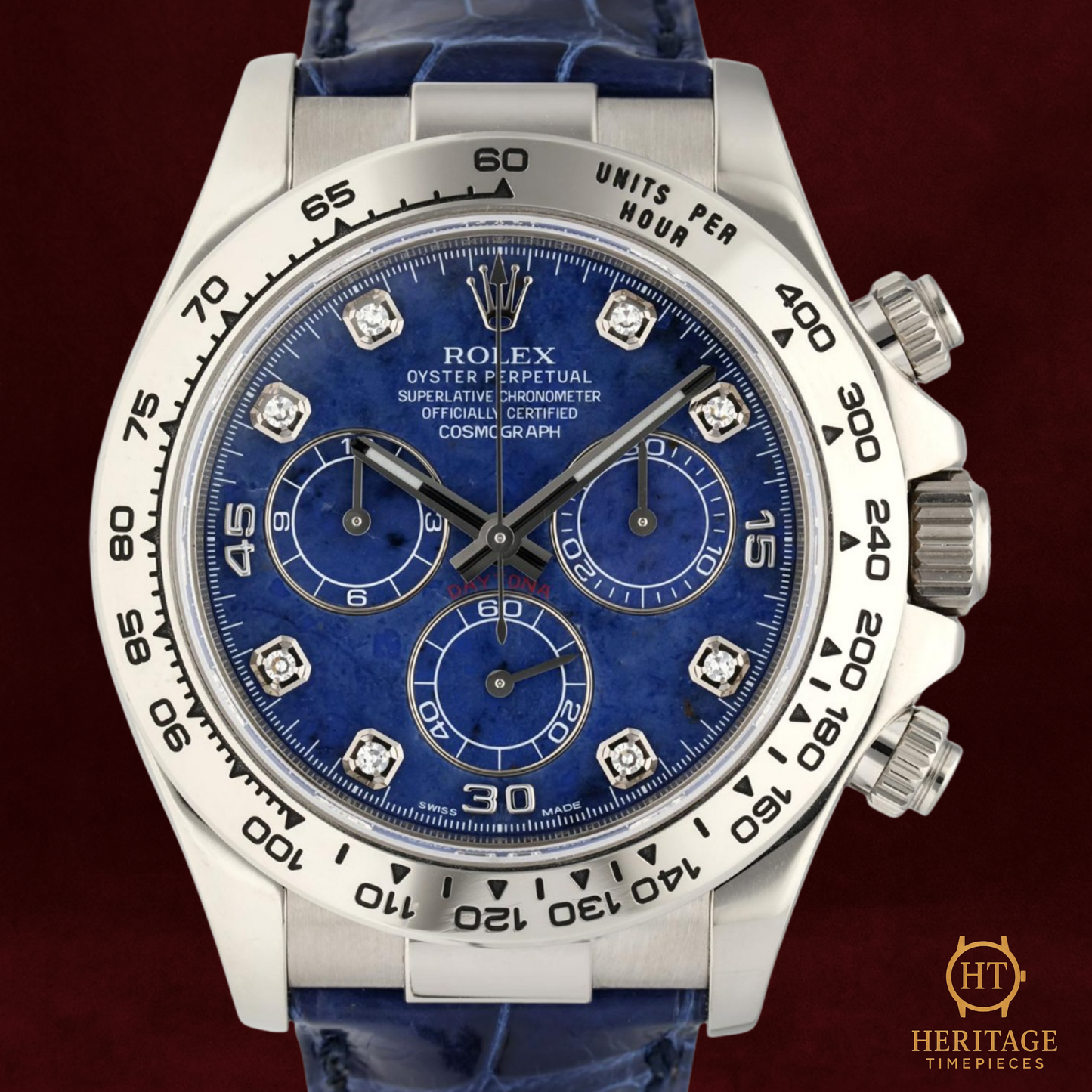 Rolex Cosmograph Daytona ‘White Gold – Sodalite Diamond Dial’ – Reference 116519 (2006)