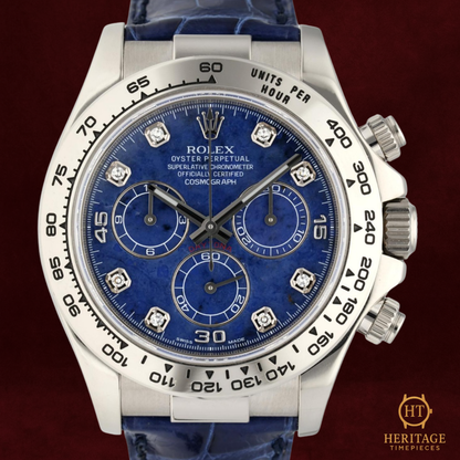 Rolex Cosmograph Daytona ‘White Gold – Sodalite Diamond Dial’ – Reference 116519 (2006)