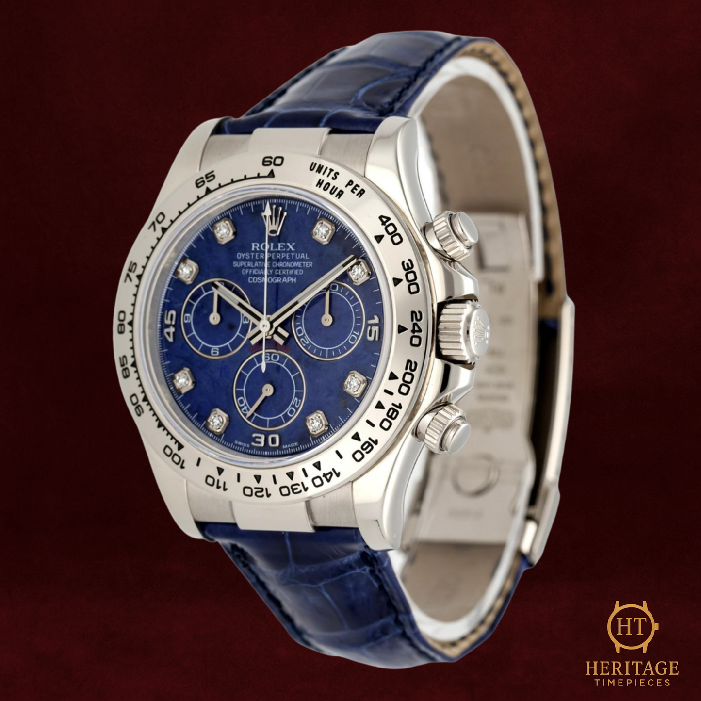 Rolex Cosmograph Daytona ‘White Gold – Sodalite Diamond Dial’ – Reference 116519 (2006)