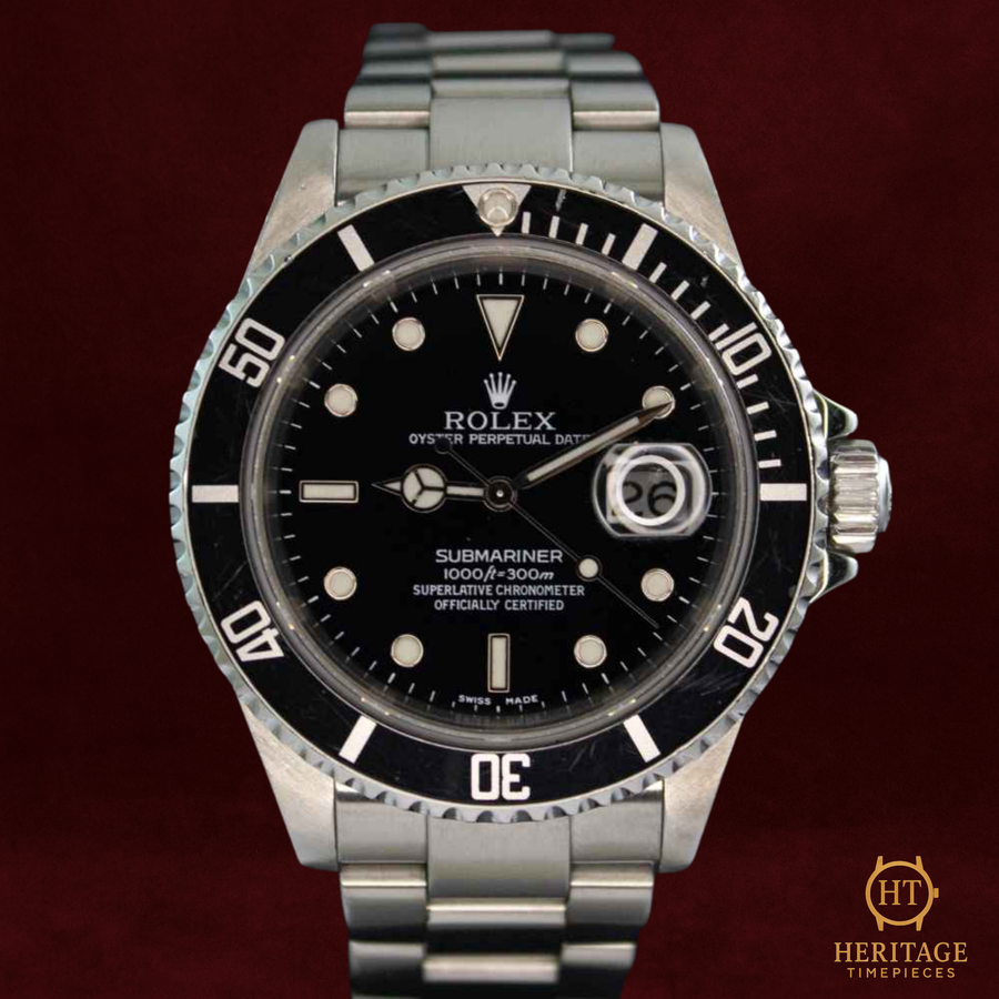 Rolex Submariner Date ‘Black Dial – Stainless Steel’ – Reference 16610 (2002) RE