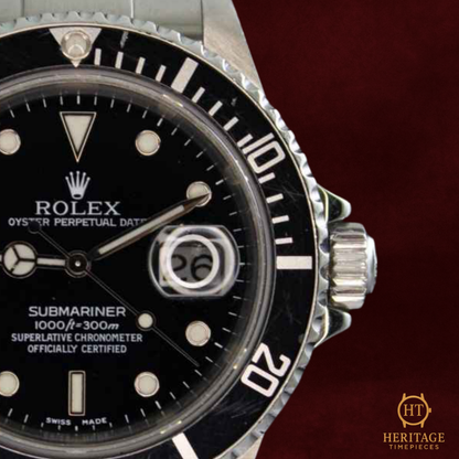 Rolex Submariner Date ‘Black Dial – Stainless Steel’ – Reference 16610 (2002)