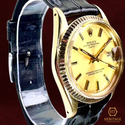 Rolex Date ‘Yellow Gold Champagne Dial’ - Reference 15037 (1981)