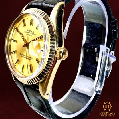 Rolex Date ‘Yellow Gold Champagne Dial’ - Reference 15037 (1981)