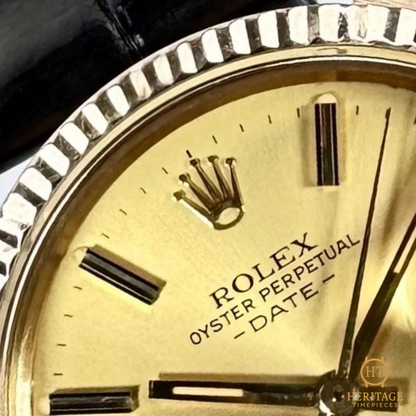 Rolex Date ‘Yellow Gold Champagne Dial’ - Reference 15037 (1981)