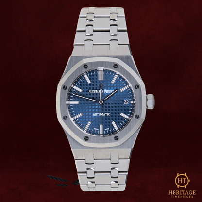 Audemars Piguet Royal Oak 37 ’Blue Grande Tapisserie’ – Reference 15450ST.OO.1256ST.03 (2021)