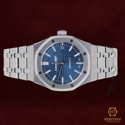 Audemars Piguet Royal Oak 37 ’Blue Grande Tapisserie’ – Reference 15450ST.OO.1256ST.03 (2021)