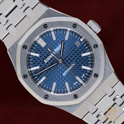Audemars Piguet Royal Oak 37 ’Blue Grande Tapisserie’ – Reference 15450ST.OO.1256ST.03 (2021)