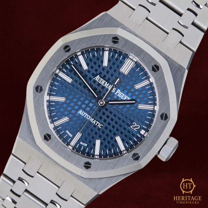 Audemars Piguet Royal Oak 37 ’Blue Grande Tapisserie’ – Reference 15450ST.OO.1256ST.03 (2021)
