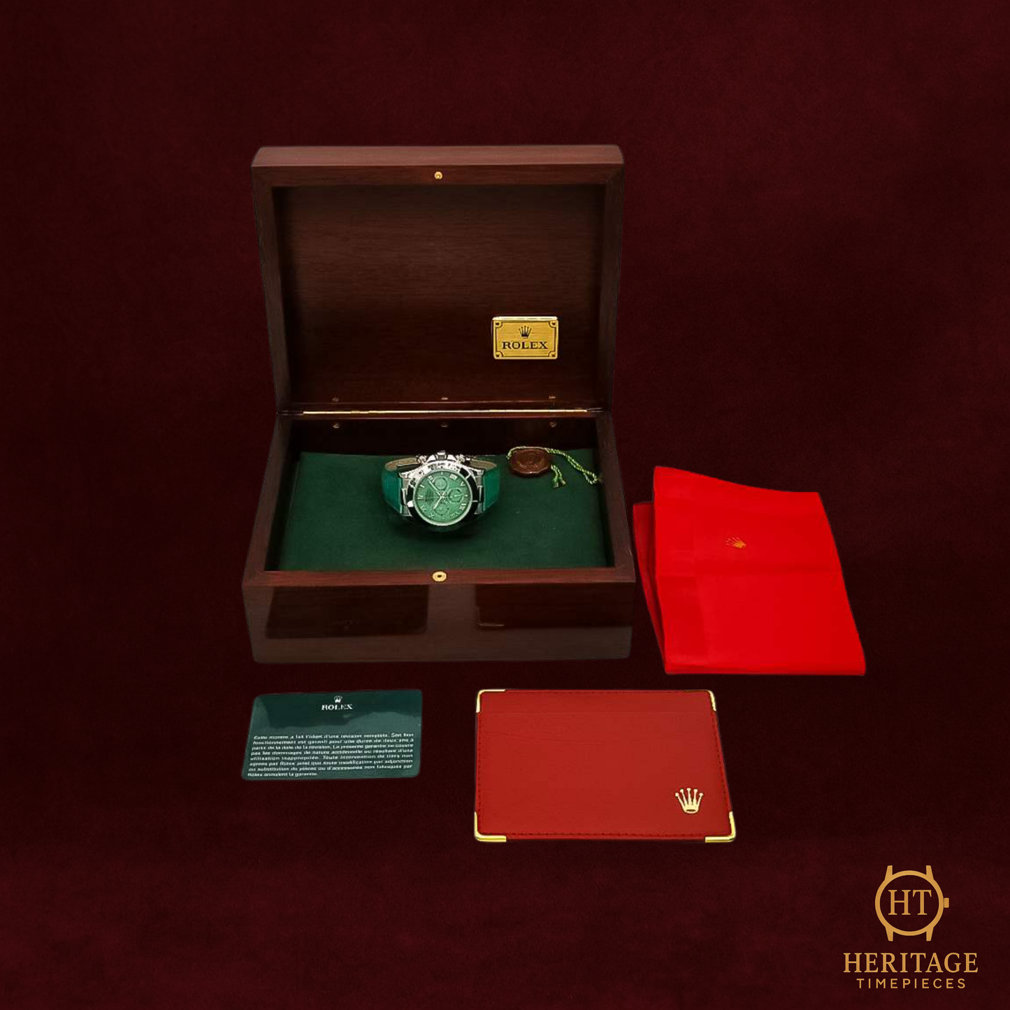 Rolex Cosmograph Daytona ‘White Gold – Beach Green Dial’ – Reference 116519 (2004 / Service 2022)