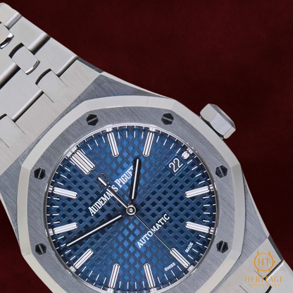 Audemars Piguet Royal Oak 37 ’Blue Grande Tapisserie’ – Reference 15450ST.OO.1256ST.03 (2021)
