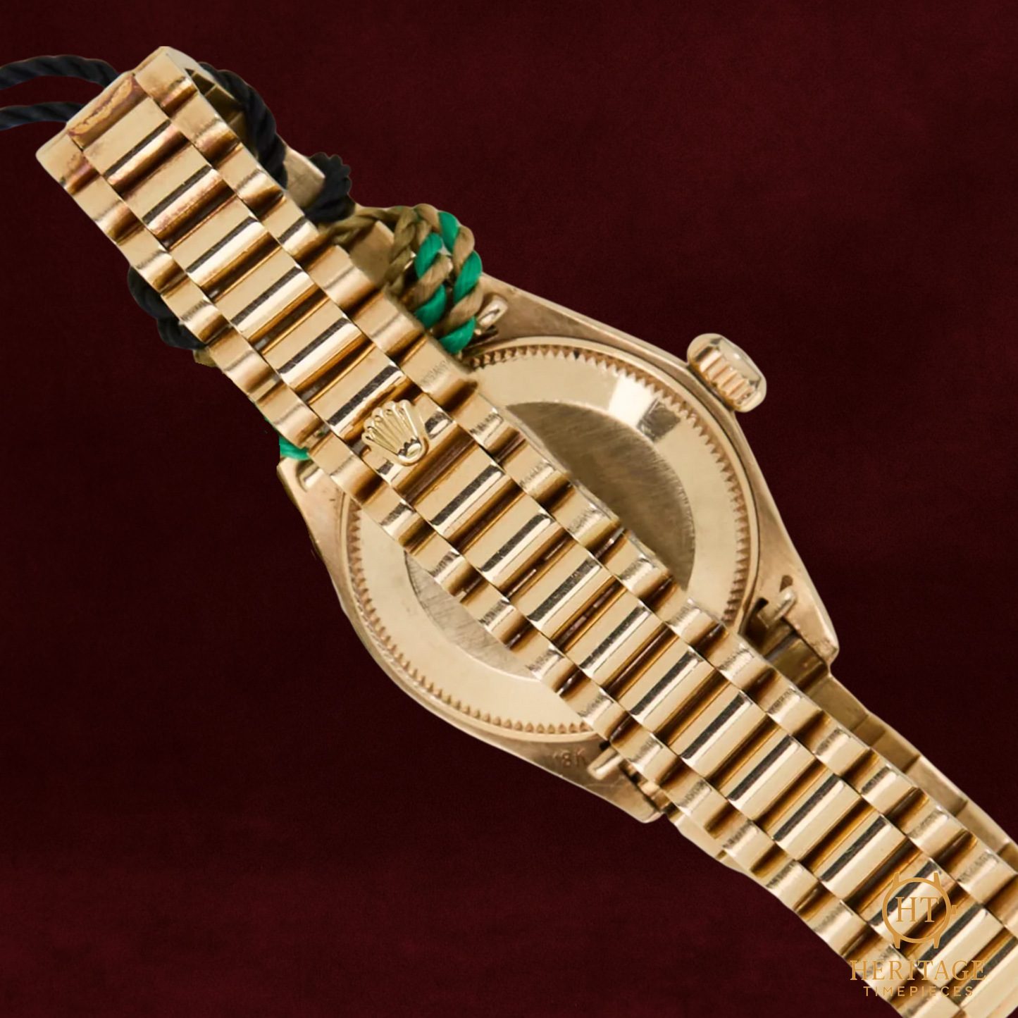 Rolex Date Just 26 'Linen Champagne Dial - President' (woman)- Reference 6917 (1972)