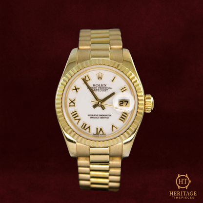 Rolex Datejust 26 ‘Blue Dial – Yellow Gold’ – Reference 179178 (2004)