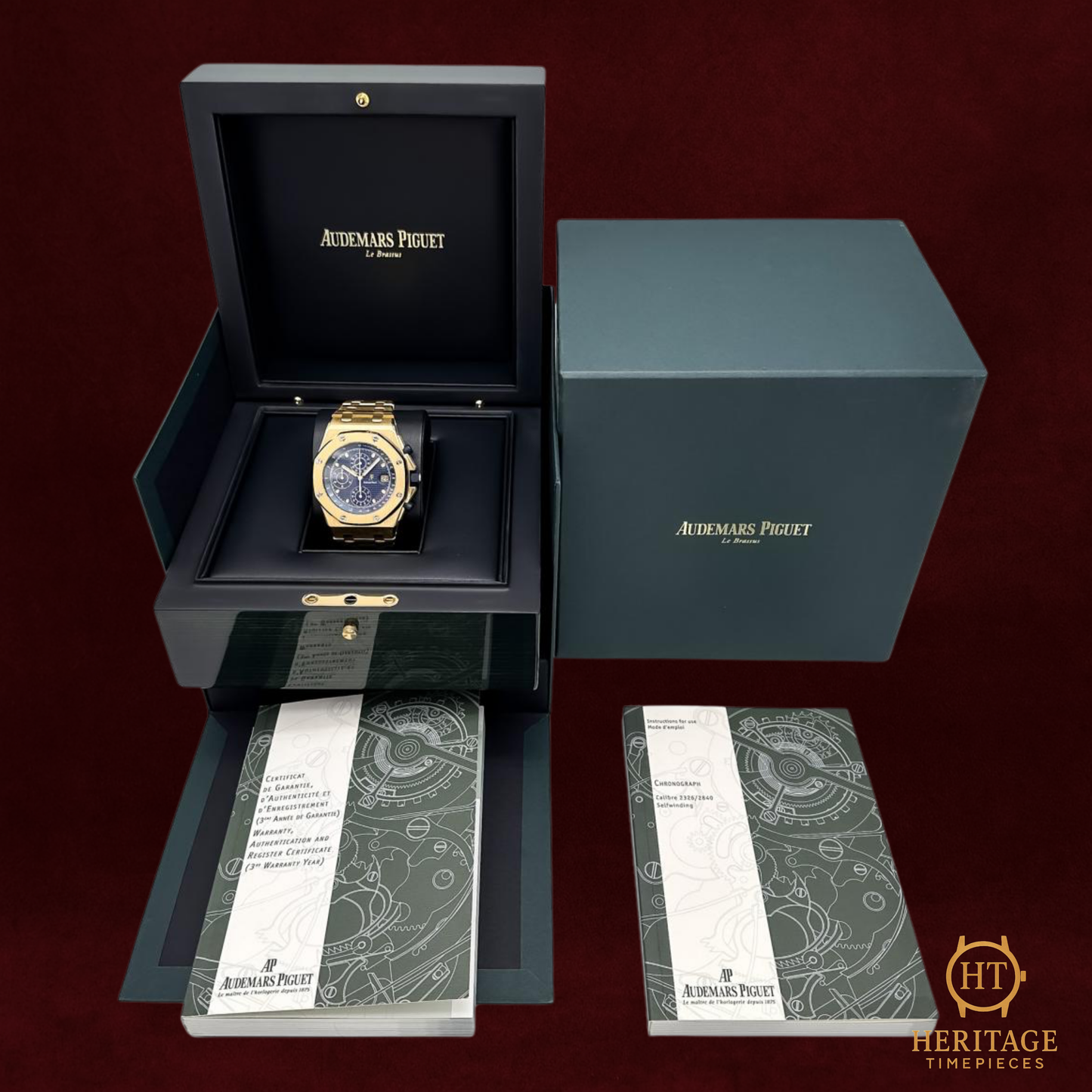 Audemars Piguet Royal Oak Offshore ‘Yellow Gold – Blue Dial’ – Reference 25721BA.OO.1000BA.02.A (2011)