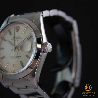 Rolex Date ‘Silver Dial – Stainless Steel’ – Reference 1500 (1981)