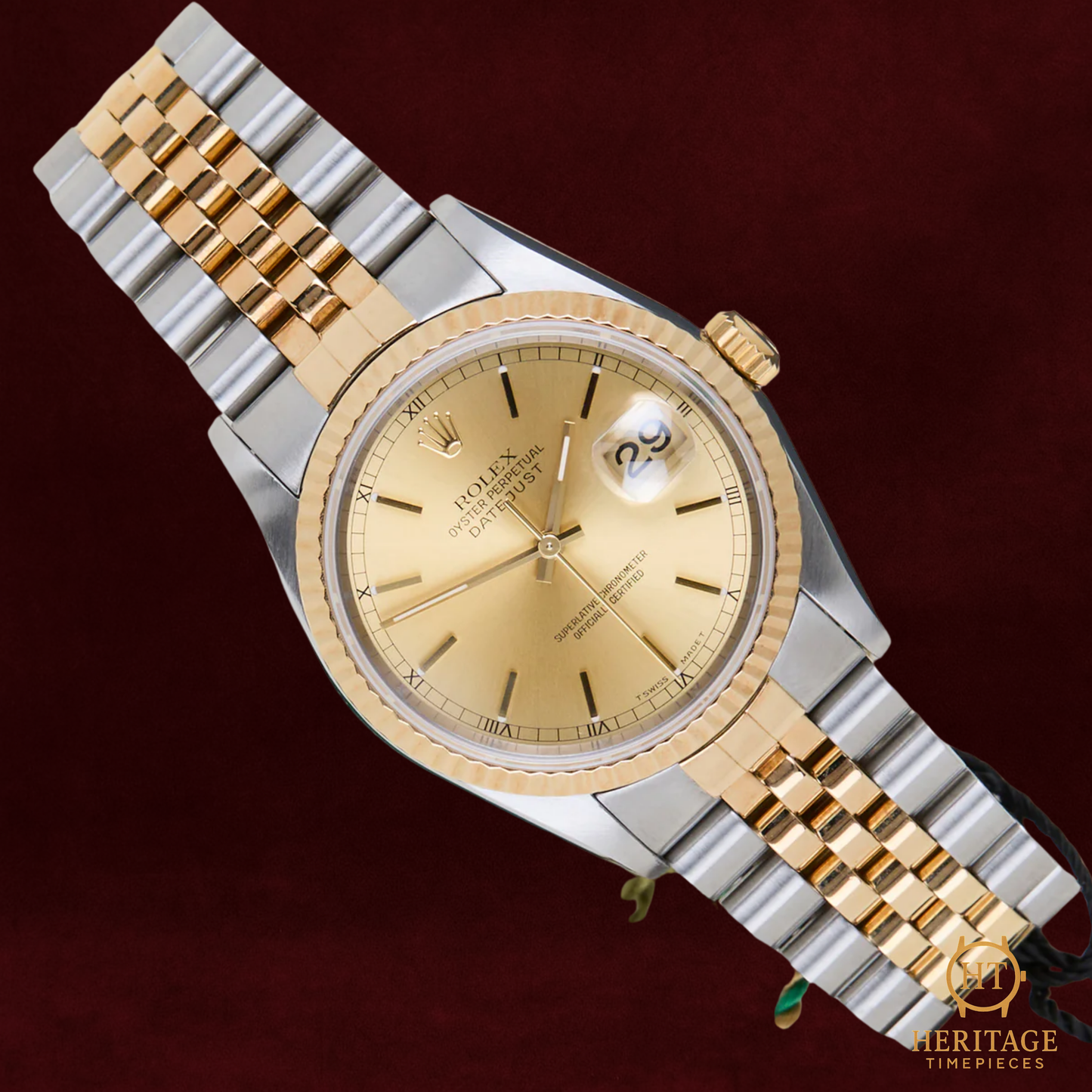 Rolex Datejust 36 ‘Champagne Dial – Jubilee’ – Reference 16233 (1996)