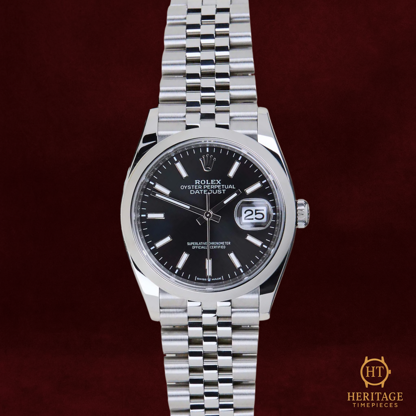 Rolex Datejust 36 ’Modern Black Dial Oyster Classic’ – Reference 126200 (2024)