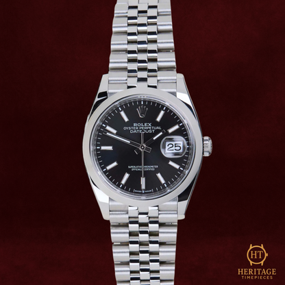 Rolex Datejust 36 ’Modern Black Dial Oyster Classic’ – Reference 126200 (2024)