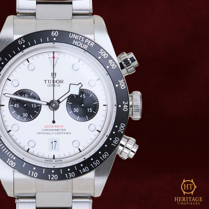 Tudor Black Bay Chrono “White Dial” – Reference 79360N (2022) ST