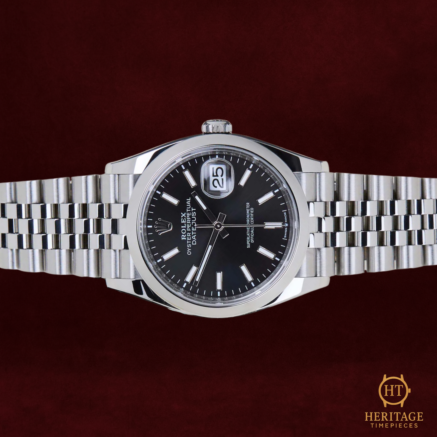 Rolex Datejust 36 ’Modern Black Dial Oyster Classic’ – Reference 126200 (2024)