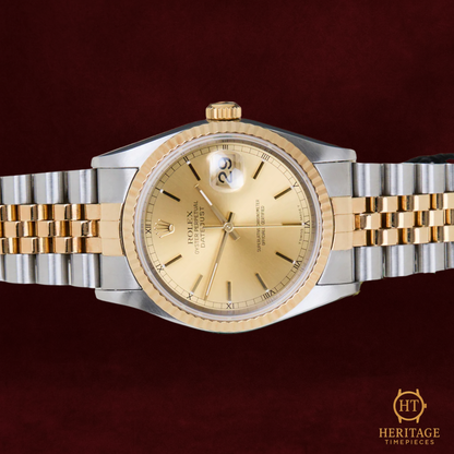 Rolex Datejust 36 ‘Champagne Dial – Jubilee’ – Reference 16233 (1996)