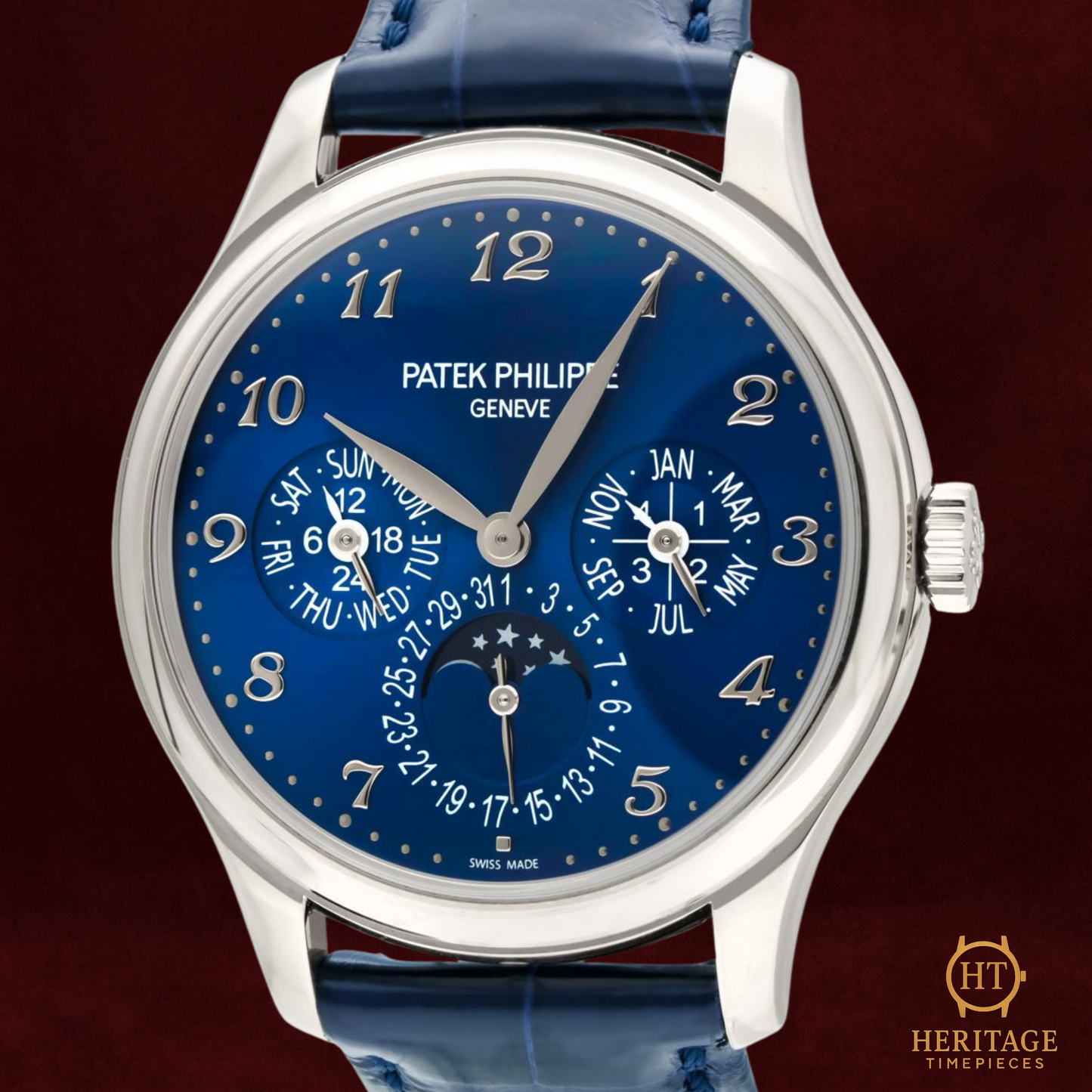 Patek Philippe Grand Complications ‘White Gold – Blue Dial Perpetual Calendar’ – Reference 5327G-001 (2021)