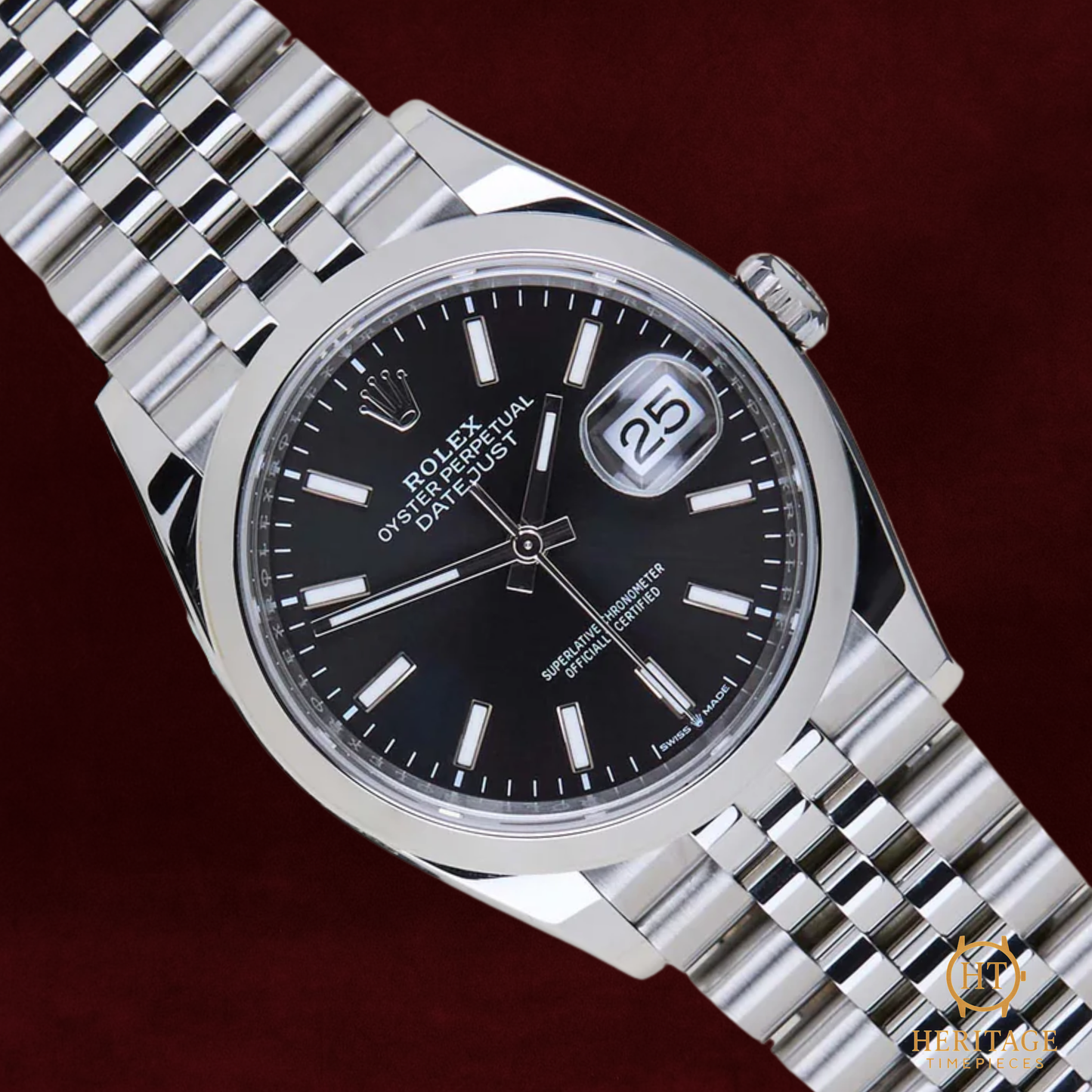 Rolex Datejust 36 ’Modern Black Dial Oyster Classic’ – Reference 126200 (2024)