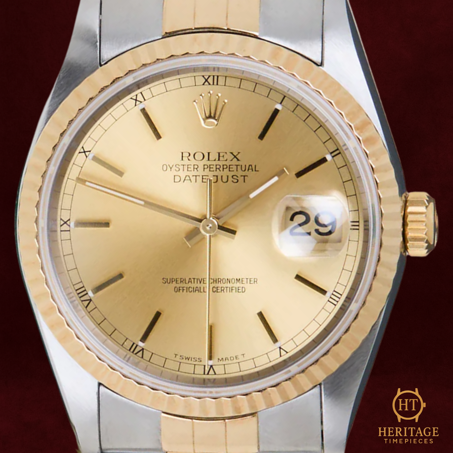Rolex Datejust 36 ‘Champagne Dial – Jubilee’ – Reference 16233 (1996)