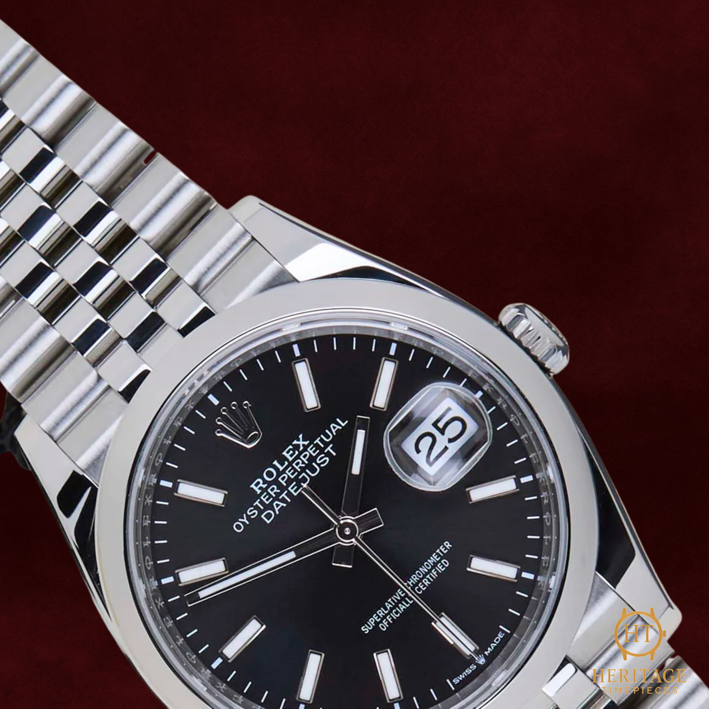 Rolex Datejust 36 ’Modern Black Dial Oyster Classic’ – Reference 126200 (2024)