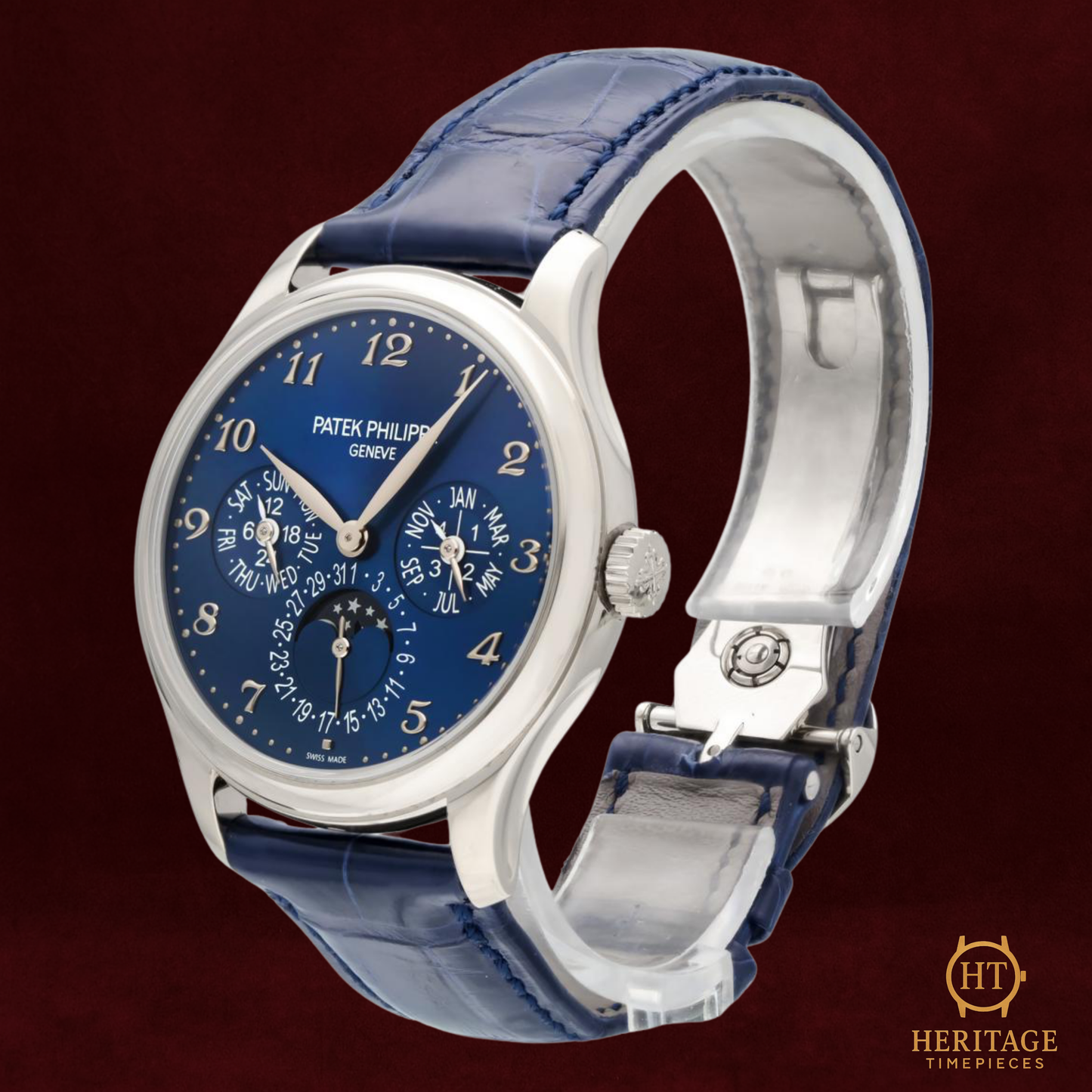 Patek Philippe Grand Complications ‘White Gold – Blue Dial Perpetual Calendar’ – Reference 5327G-001 (2021)