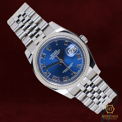 Rolex Datejust 36 ‘Blue Roman Dial’ – Jubilee – Reference 116234 (2019)