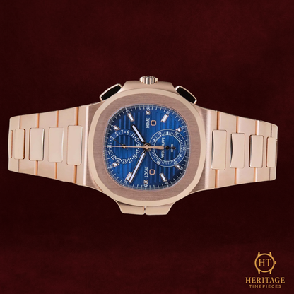 Patek Philippe Nautilus Flyback Chronograph Travel Time ‘Blue Dial’ - Reference 5990/1R-001 (2025)