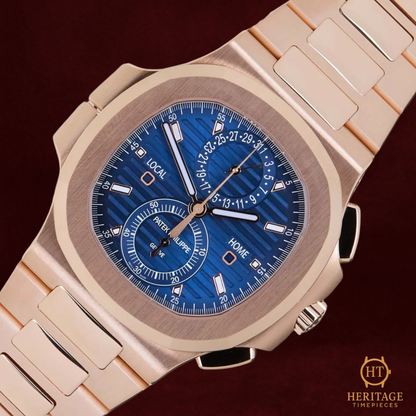 Patek Philippe Nautilus Flyback Chronograph Travel Time ‘Blue Dial’ - Reference 5990/1R-001 (2025)