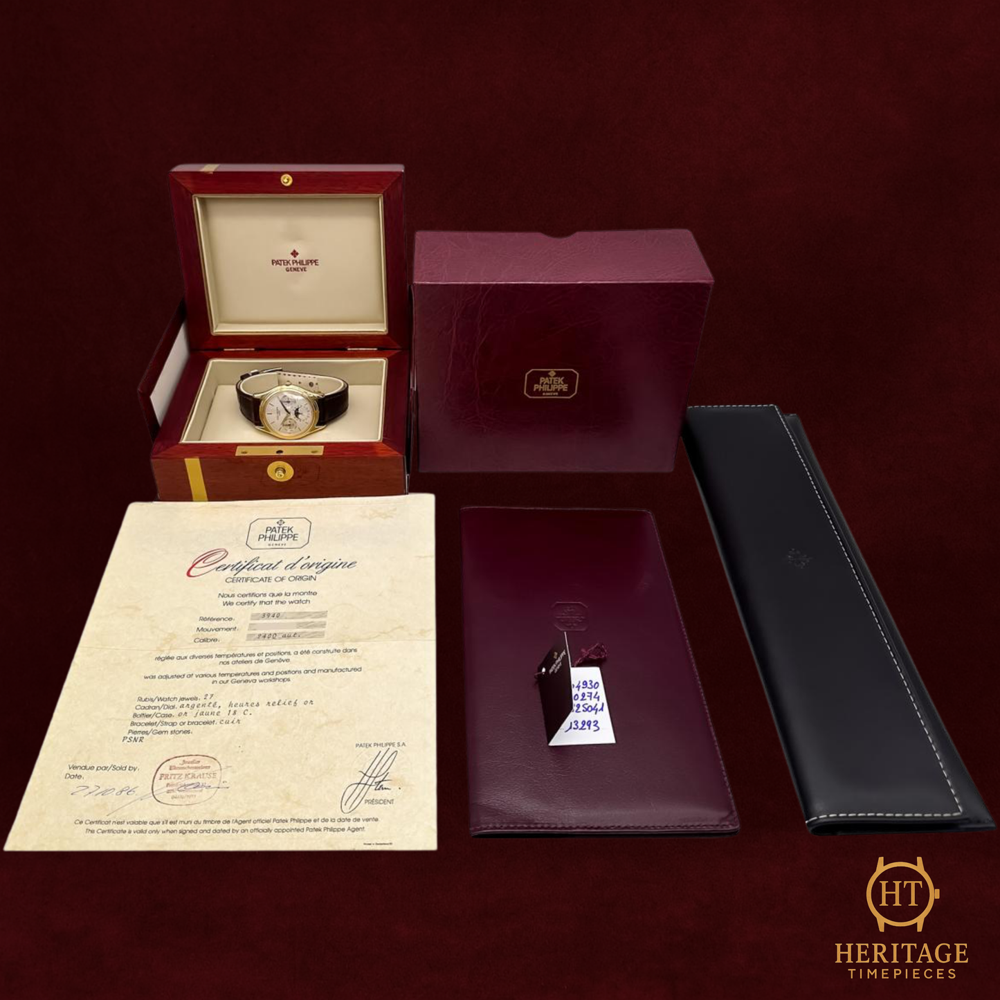 Patek Philippe Perpetual Calendar 3940J “Second Series – Late Dial” – Yellow Gold (1986 / Revision 2025)