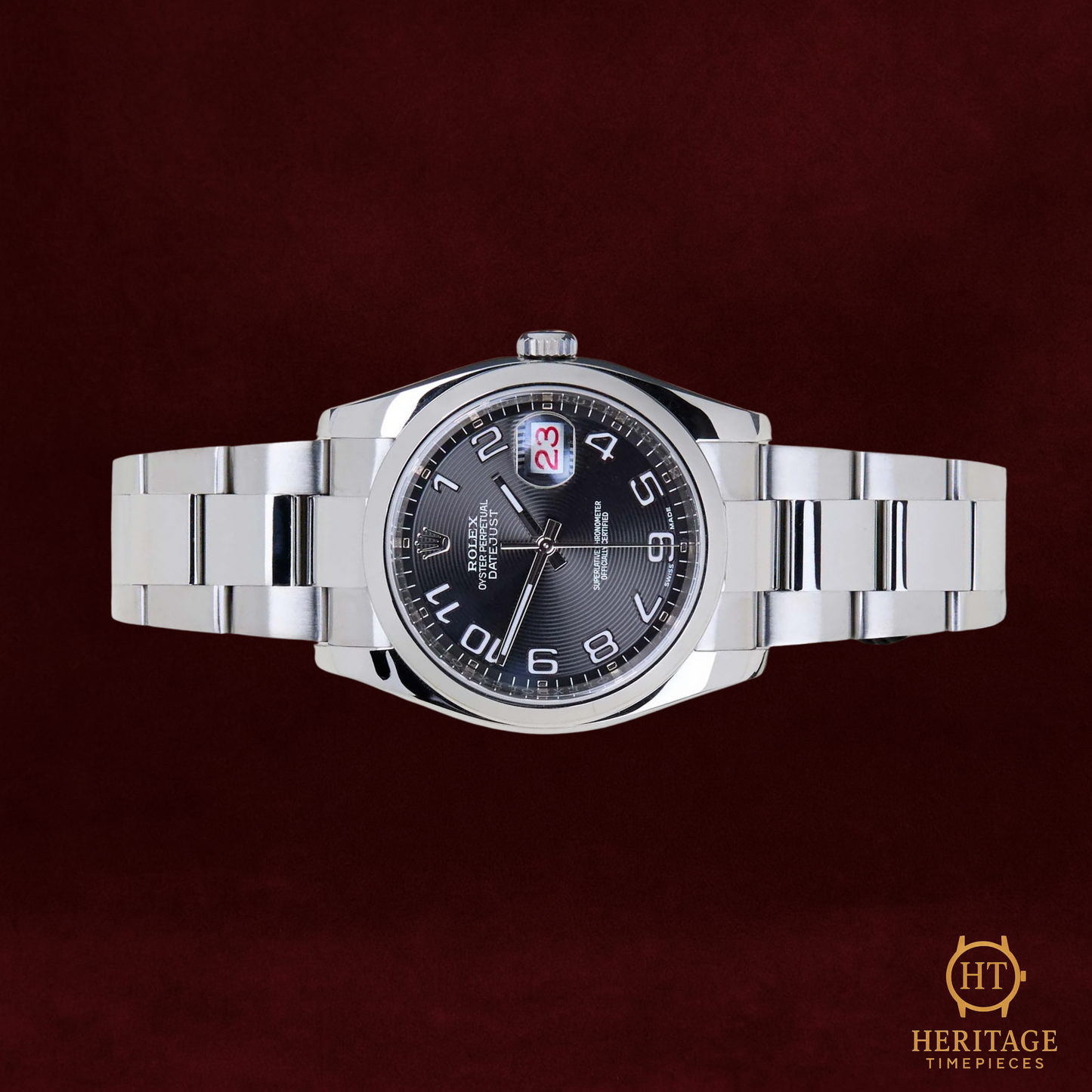 Rolex Datejust 36 'Black Concentric Arabic Dial - Oyster Roulette' - Reference 116200 (2015)