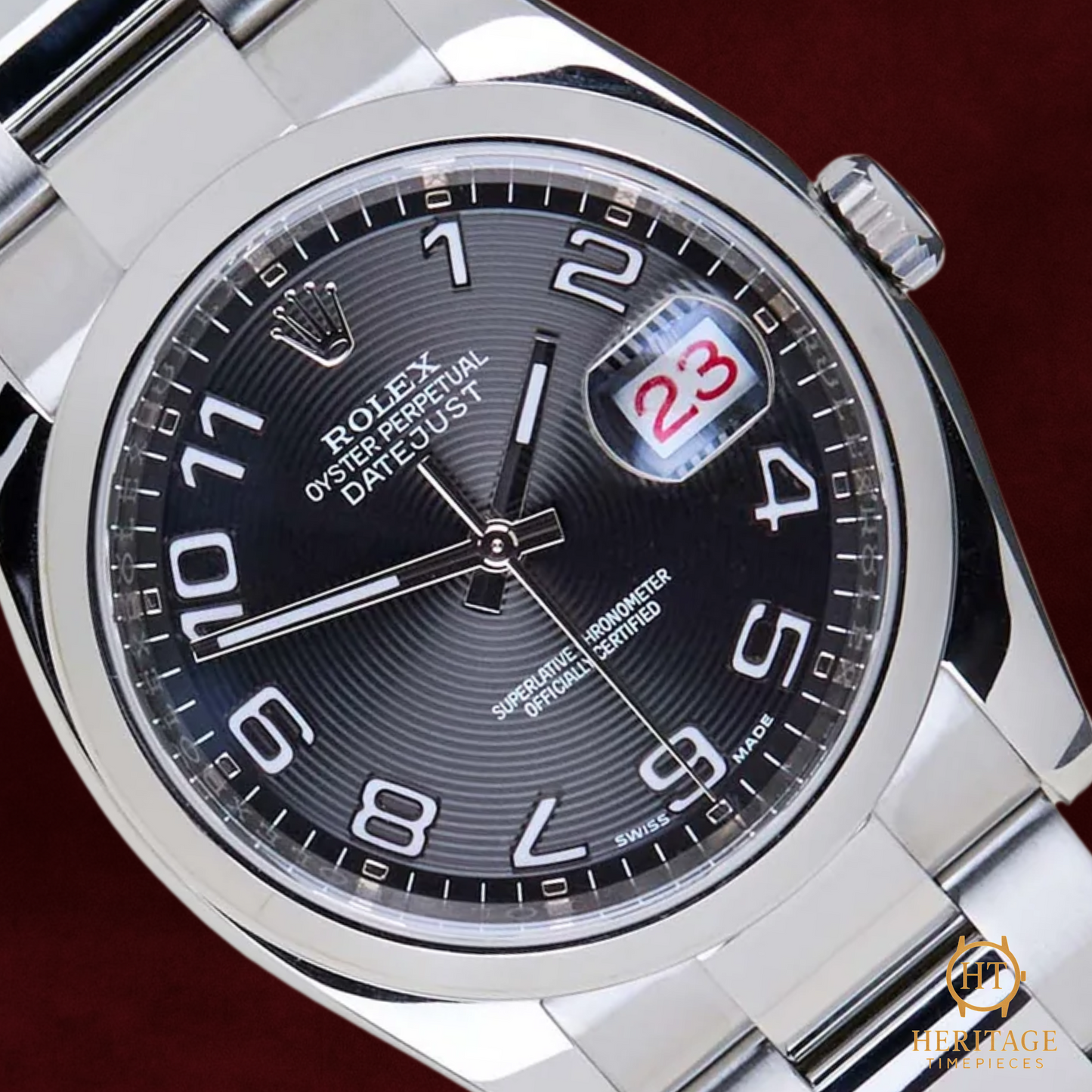 Rolex Datejust 36 'Black Concentric Arabic Dial - Oyster Roulette' - Reference 116200 (2015)