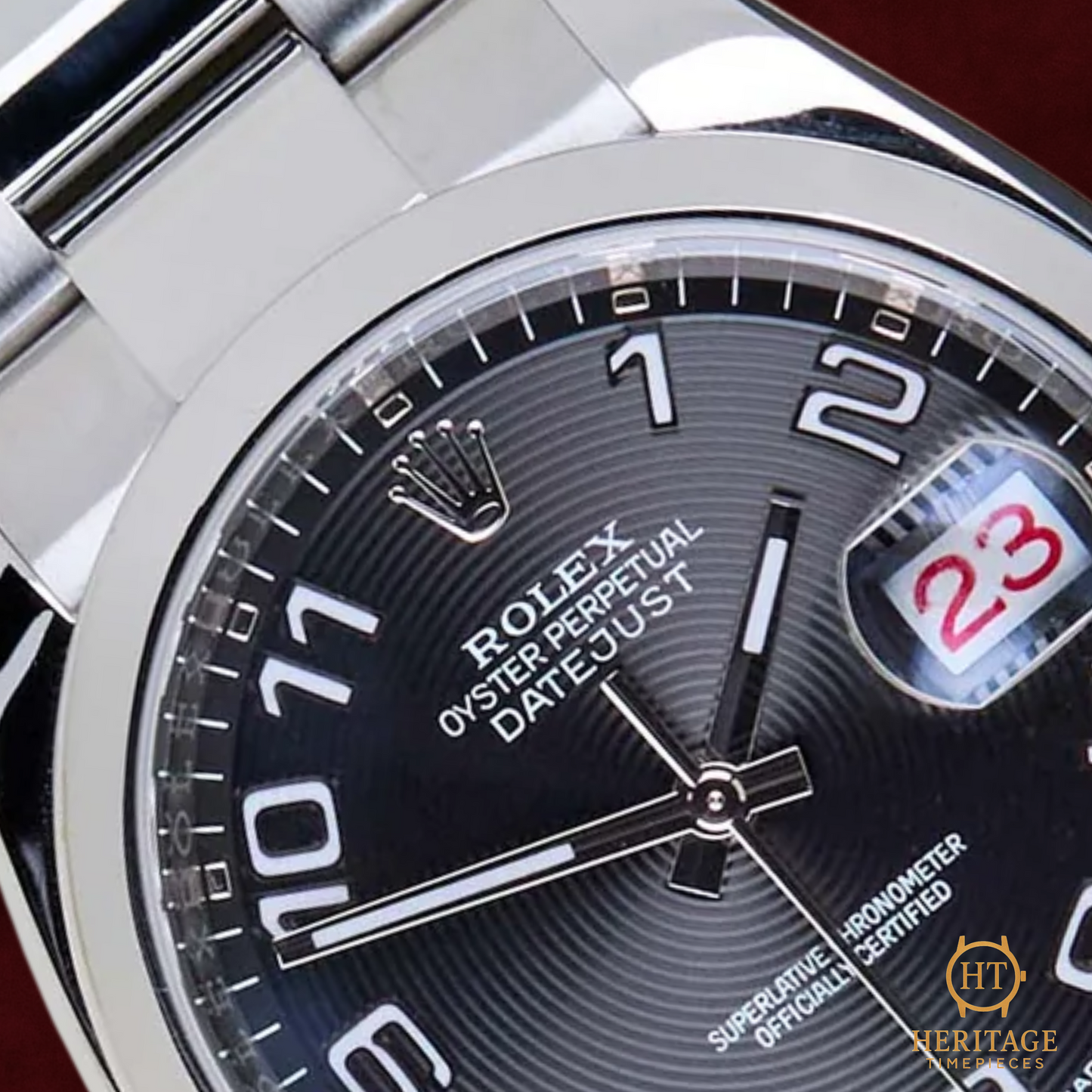 Rolex Datejust 36 'Black Concentric Arabic Dial - Oyster Roulette' - Reference 116200 (2015)