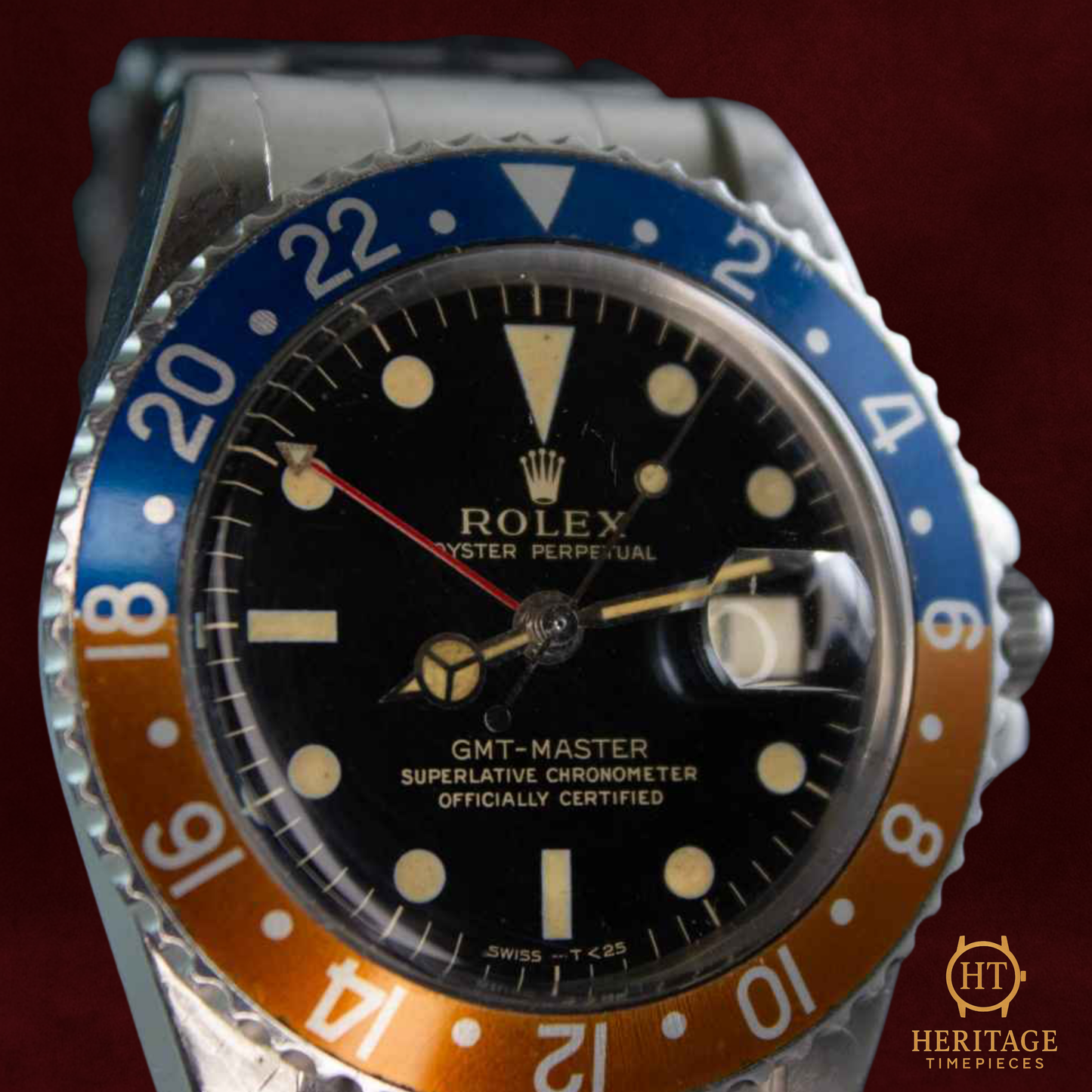 Rolex GMT-Master ‘Pepsi Bezel – Gilt Dial’ – Reference 1675 (1965)