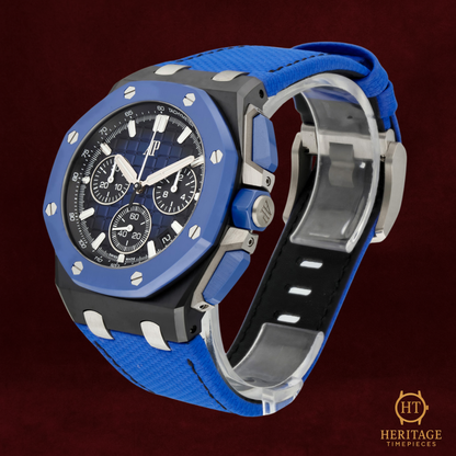 Audemars Piguet Royal Oak Offshore ‘Blue Dial – Black Ceramic’ – Reference 26420CE.OO.A043VE.01