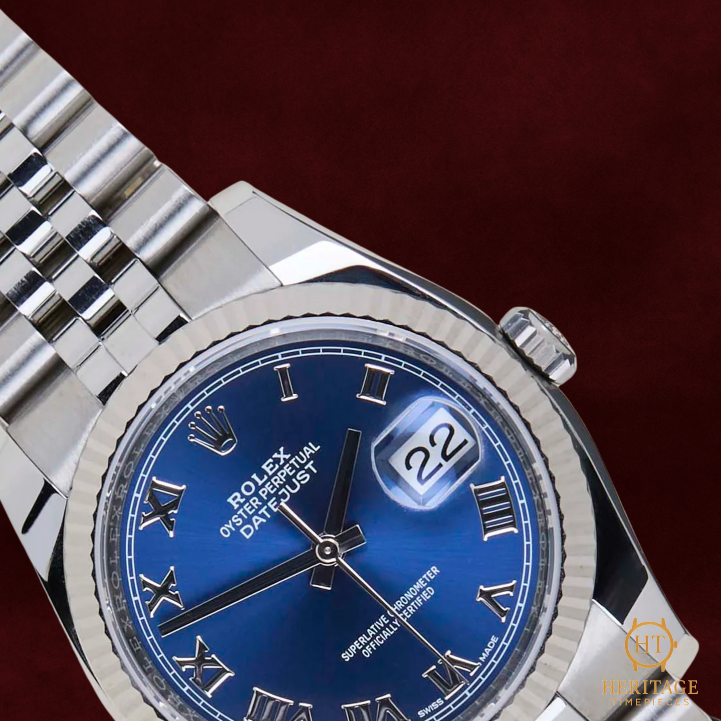 Rolex Datejust 36 ‘Blue Roman Dial’ – Jubilee – Reference 116234 (2019)