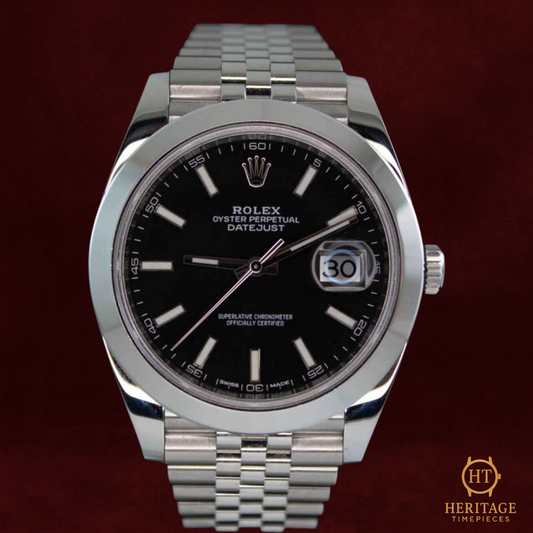 Rolex Datejust 41 ‘Black Dial – Stainless Steel’ – Reference 126300 (2020)